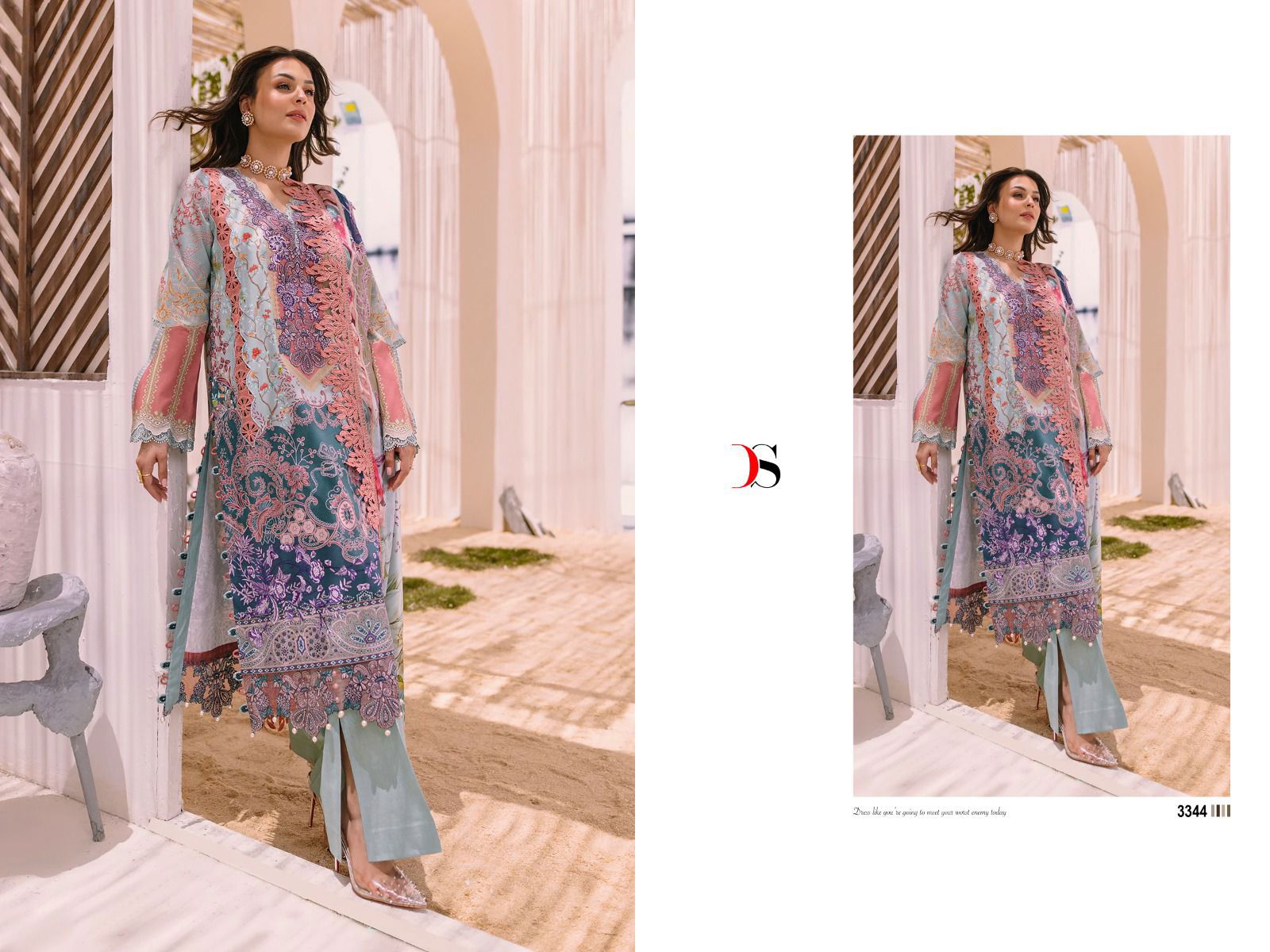 Deepsy Firdous Bliss Lawn 23 Cotton Dupatta Pakistani Salwar Suits
